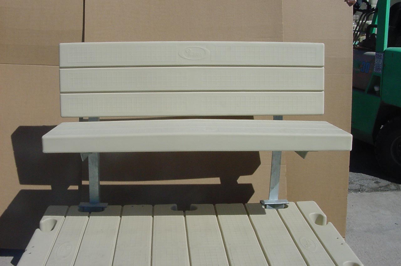 POLY BENCH WITHOUT ARMS REST 